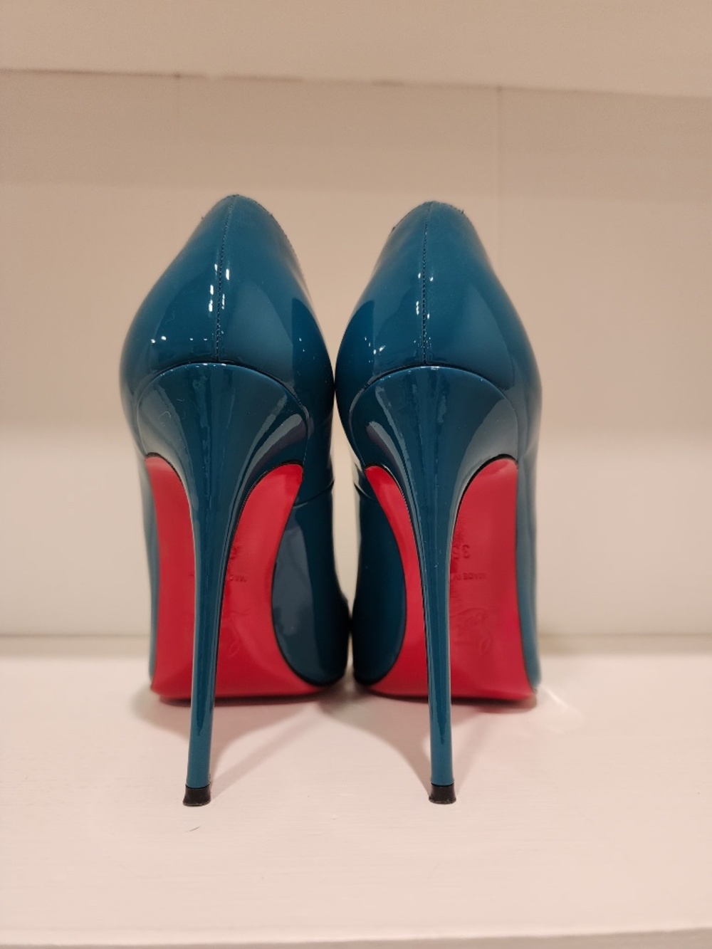 Christian Louboutin So Kate 120 Curacao Blue Patent Leather Pumps - Picture 6 of 10